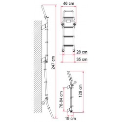 SCALETTA DA ESTERNO DELUXE 8 FIAMMA