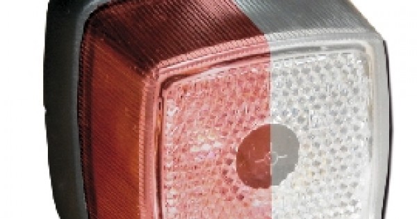 Fanalino Bifacciale Hella Per Camper E Caravan - Luce Ingombro DX A Lampadina, Prodotto In Italia