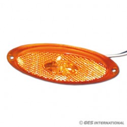 LUCE DI INGOMBRO LATERALE A LED CON SCOCCA ARANCIO - JOKON