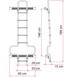 SCALETTA DA ESTERNO FIAMMA MOD. DELUXE DJ DUCATO