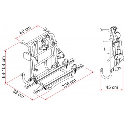 PORTABICI CARRY BIKE LIFT 77 E-BIKE - FIAMMA