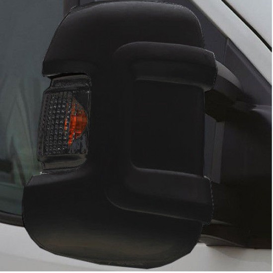 COPPIA COVER SPECCHIO RETROVISORE NERO PER DUCATO DOPO IL 2006 - HTD